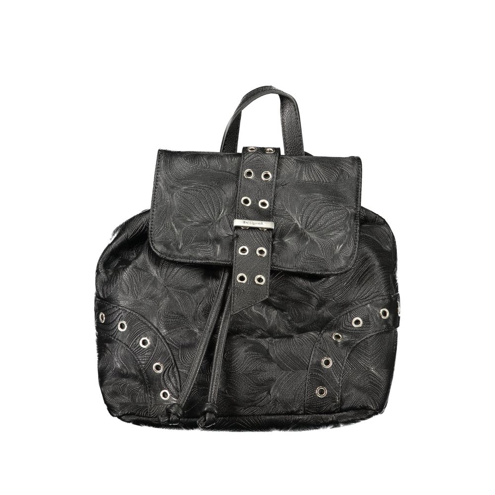 Desigual Black Polyethylene Backpack - ClickThatClicks 