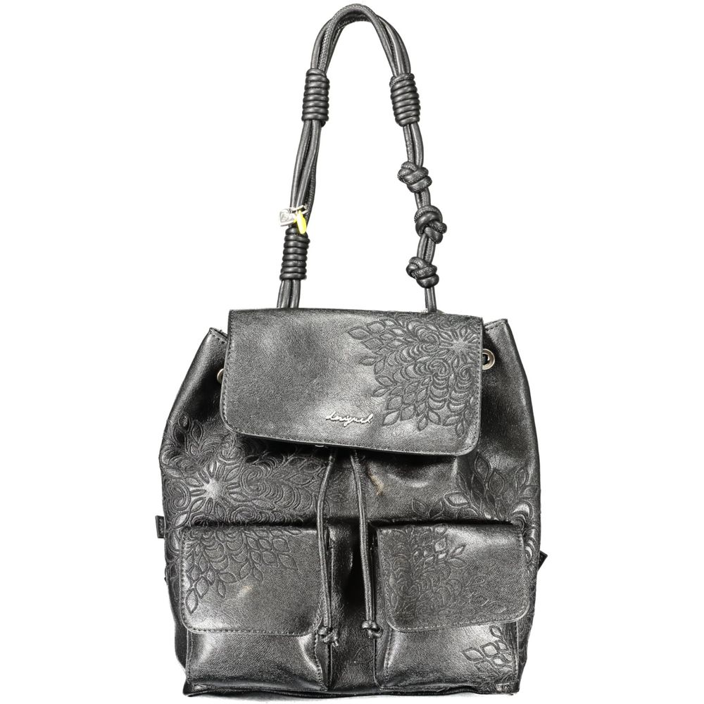 Desigual Black Polyethylene Backpack - ClickThatClicks 