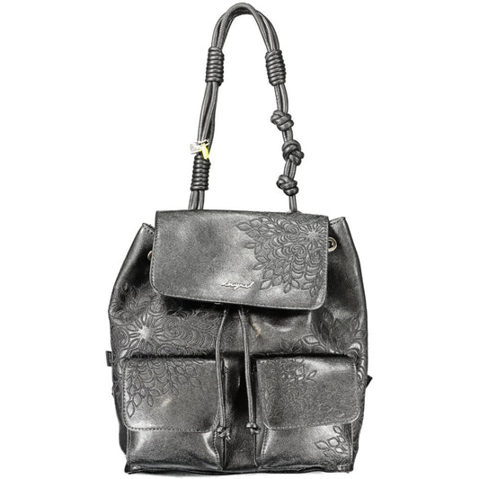 Desigual Black Polyethylene Backpack - ClickThatClicks 