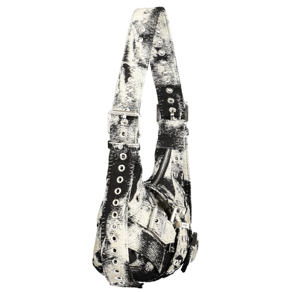 Desigual Black Cotton Handbag - ClickThatClicks 