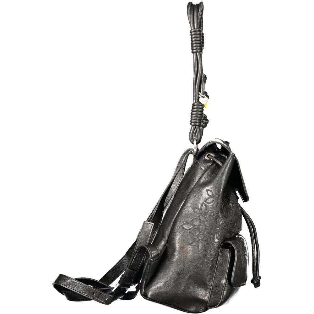 Desigual Black Polyethylene Backpack - ClickThatClicks 
