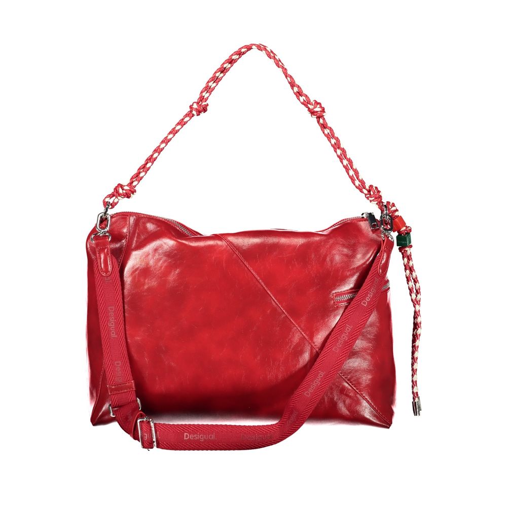 Desigual Red Polyethylene Handbag - ClickThatClicks 