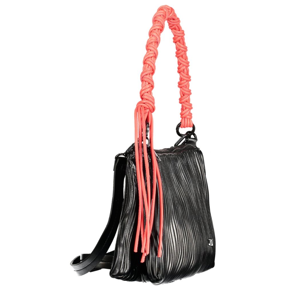 Desigual Black Polyethylene Handbag - ClickThatClicks 