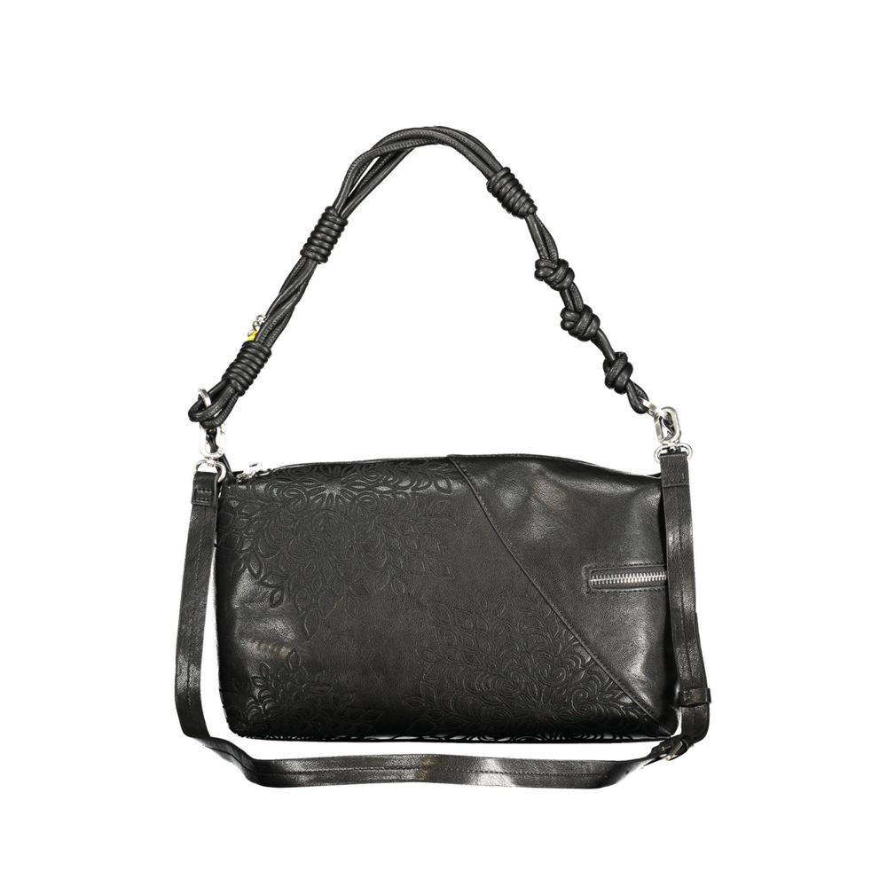 Desigual Black Polyethylene Handbag - ClickThatClicks 