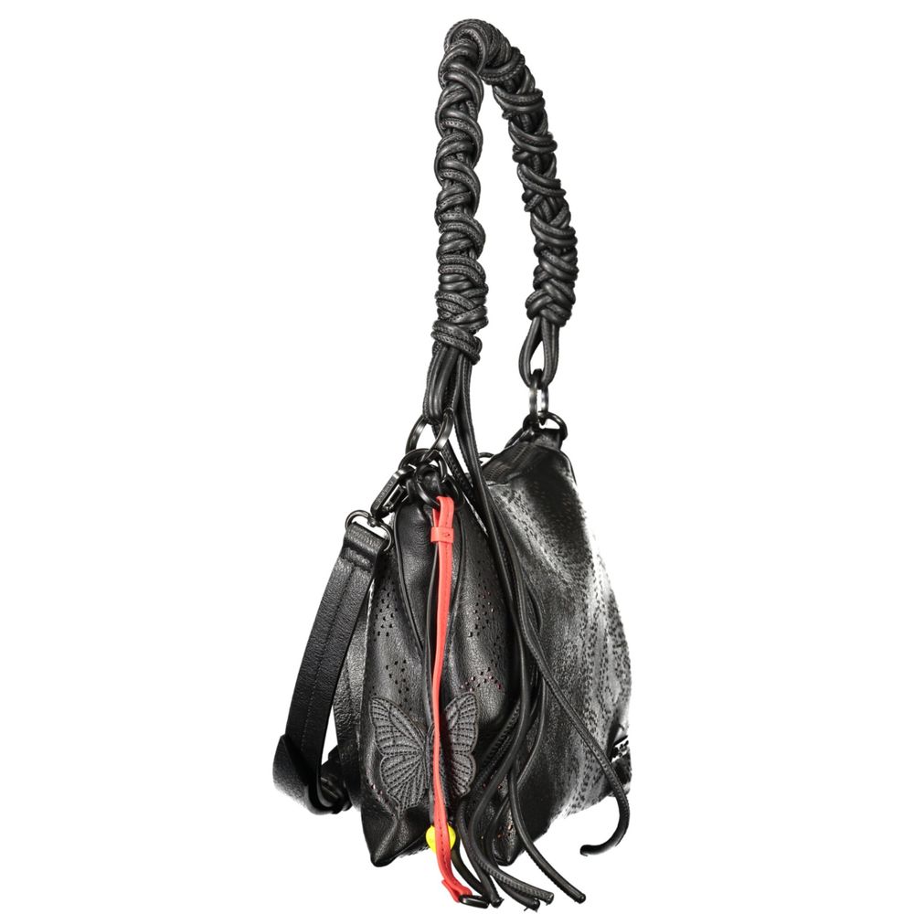 Desigual Black Polyethylene Handbag - ClickThatClicks 