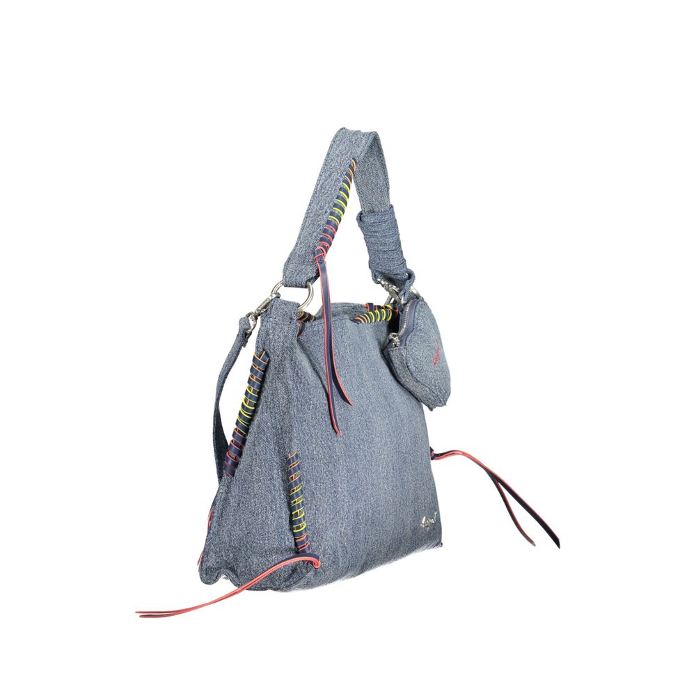 Desigual Blue Cotton Handbag - ClickThatClicks 