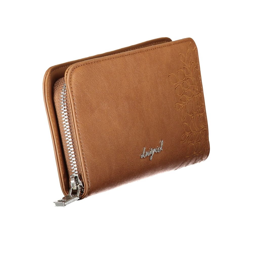 Desigual Brown Polyethylene Wallet - ClickThatClicks 