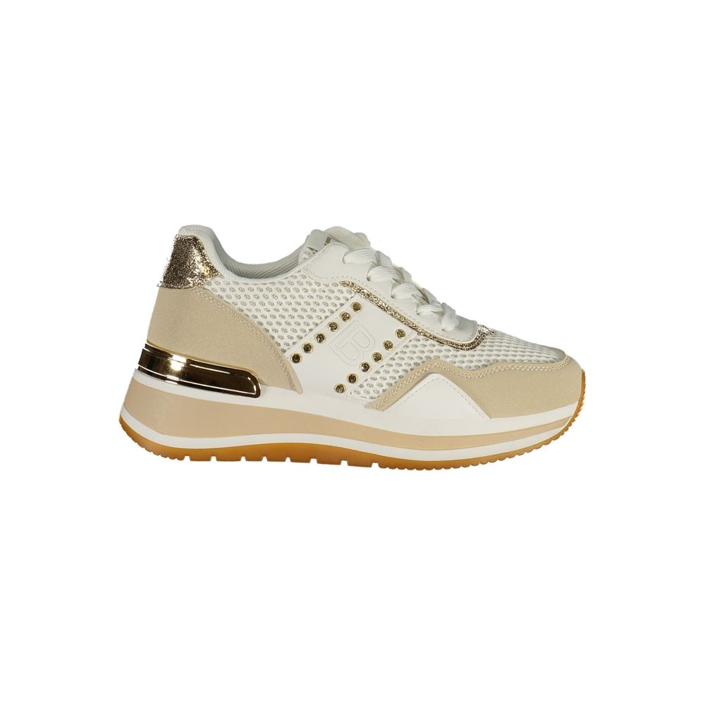 Laura Biagiotti White Polyester Athletic Sneakers - ClickThatClicks 