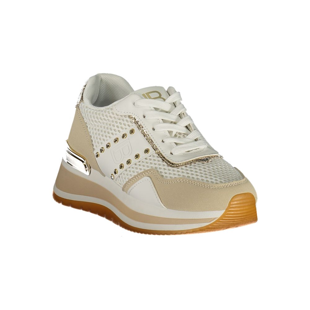 Laura Biagiotti White Polyester Athletic Sneakers - ClickThatClicks 