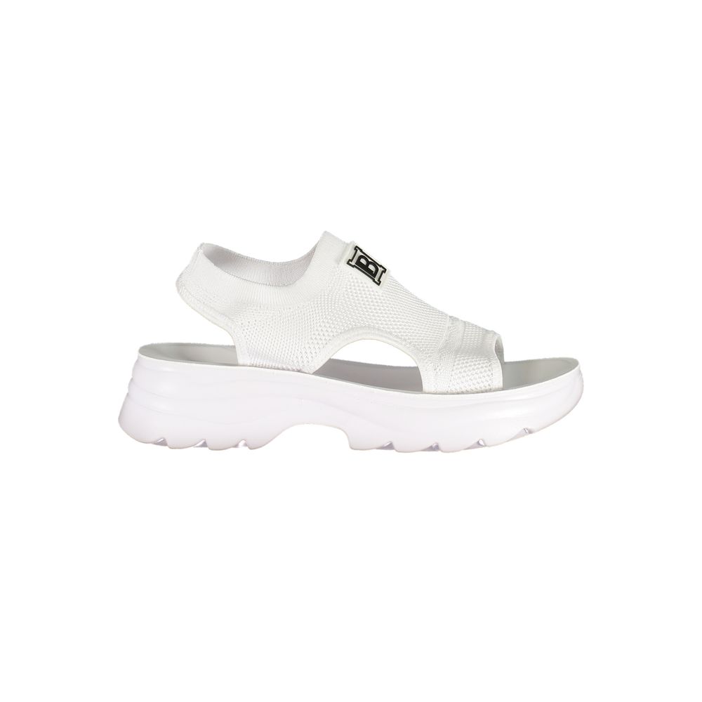 Laura Biagiotti White Polyester Platform Sandals - ClickThatClicks 