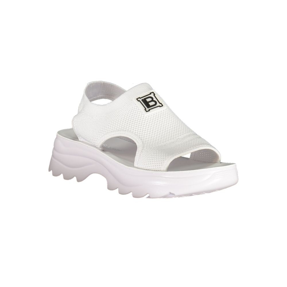 Laura Biagiotti White Polyester Platform Sandals - ClickThatClicks 