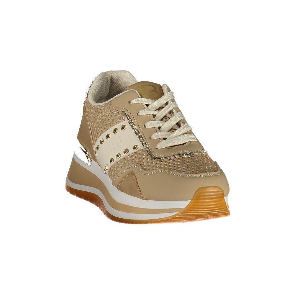 Laura Biagiotti Beige Polyester Athletic Sneakers - ClickThatClicks 