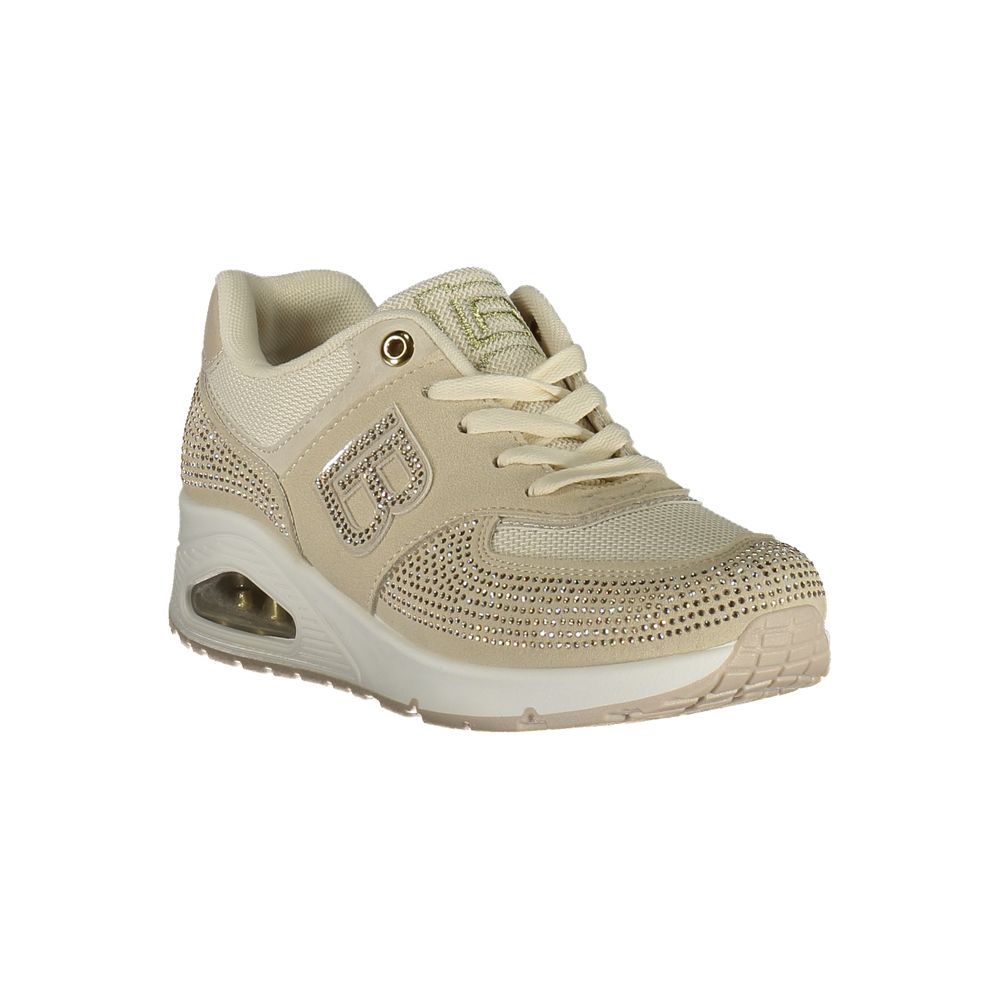 Laura Biagiotti Beige Polyester Athletic Sneakers - ClickThatClicks 