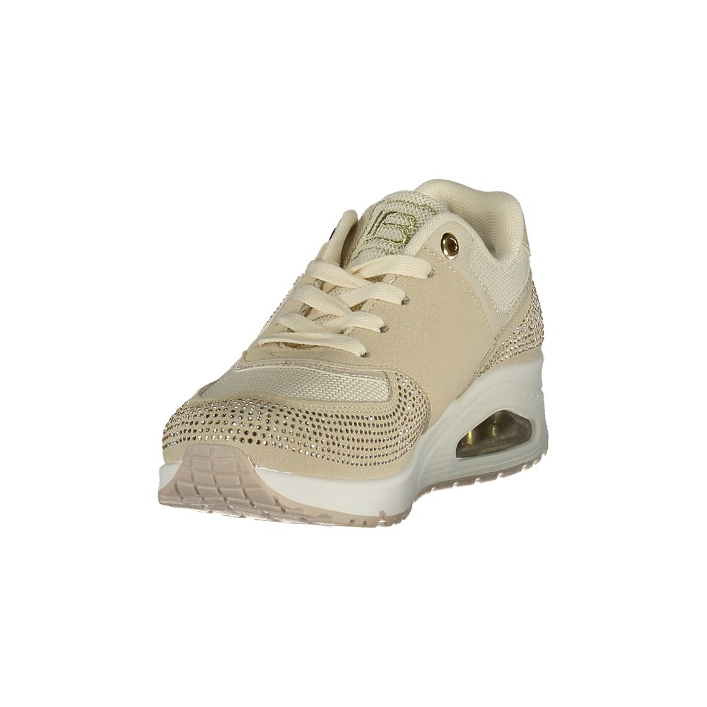 Laura Biagiotti Beige Polyester Athletic Sneakers - ClickThatClicks 
