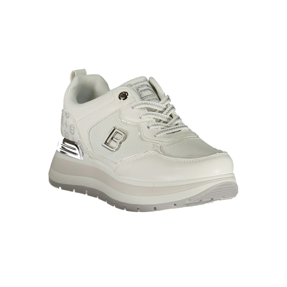 Laura Biagiotti White Polyester Athletic Sneakers - ClickThatClicks 