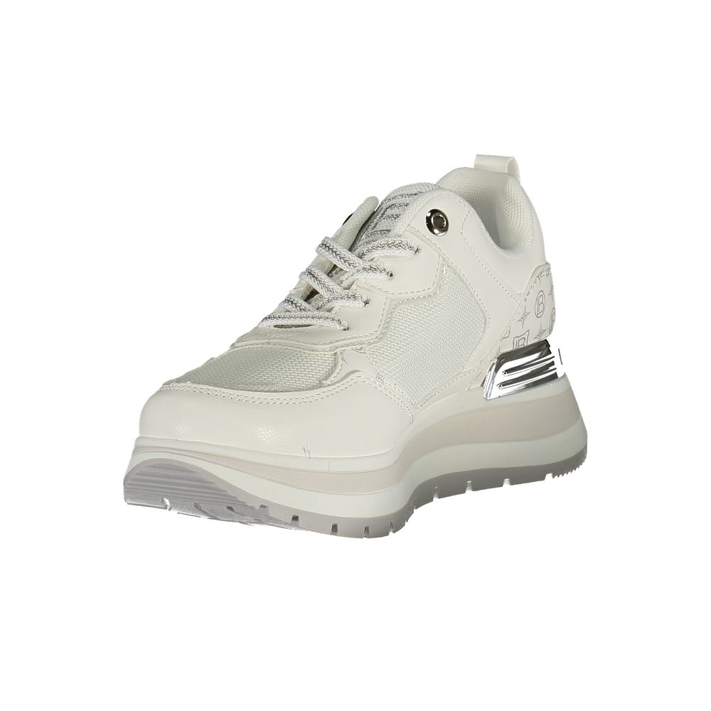 Laura Biagiotti White Polyester Athletic Sneakers - ClickThatClicks 