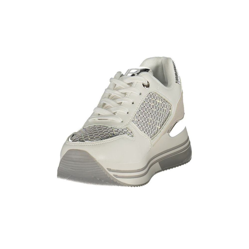 Laura Biagiotti White Polyester Athletic Sneakers - ClickThatClicks 