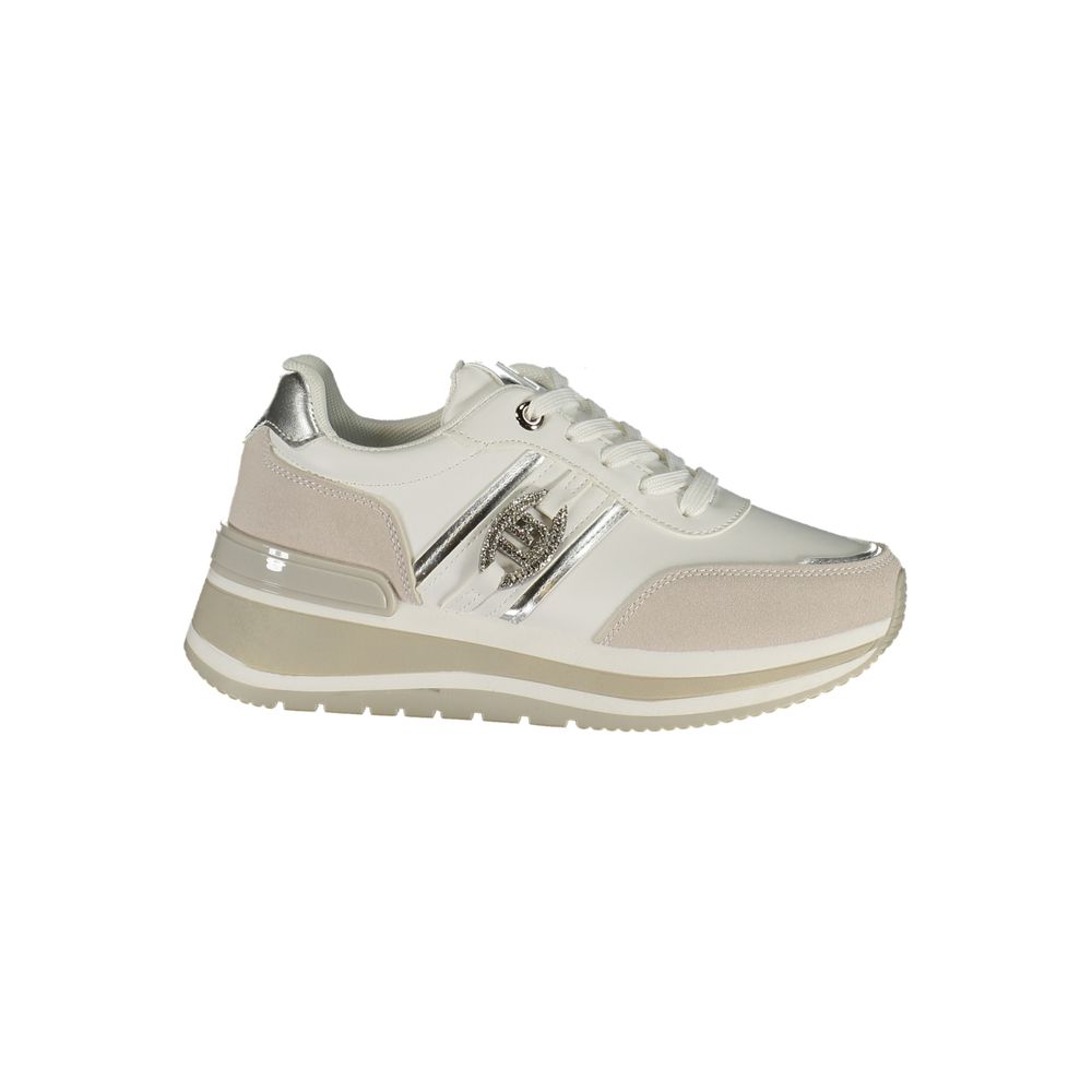 Laura Biagiotti White Polyurethane Women Sneaker - ClickThatClicks 