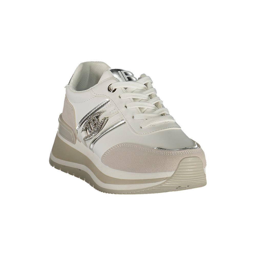 Laura Biagiotti White Polyurethane Women Sneaker - ClickThatClicks 