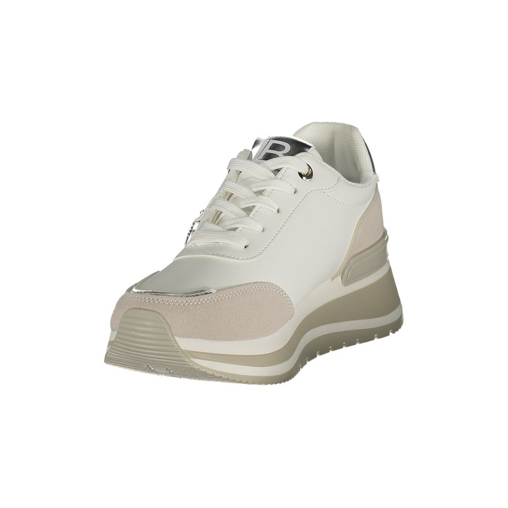 Laura Biagiotti White Polyurethane Women Sneaker - ClickThatClicks 