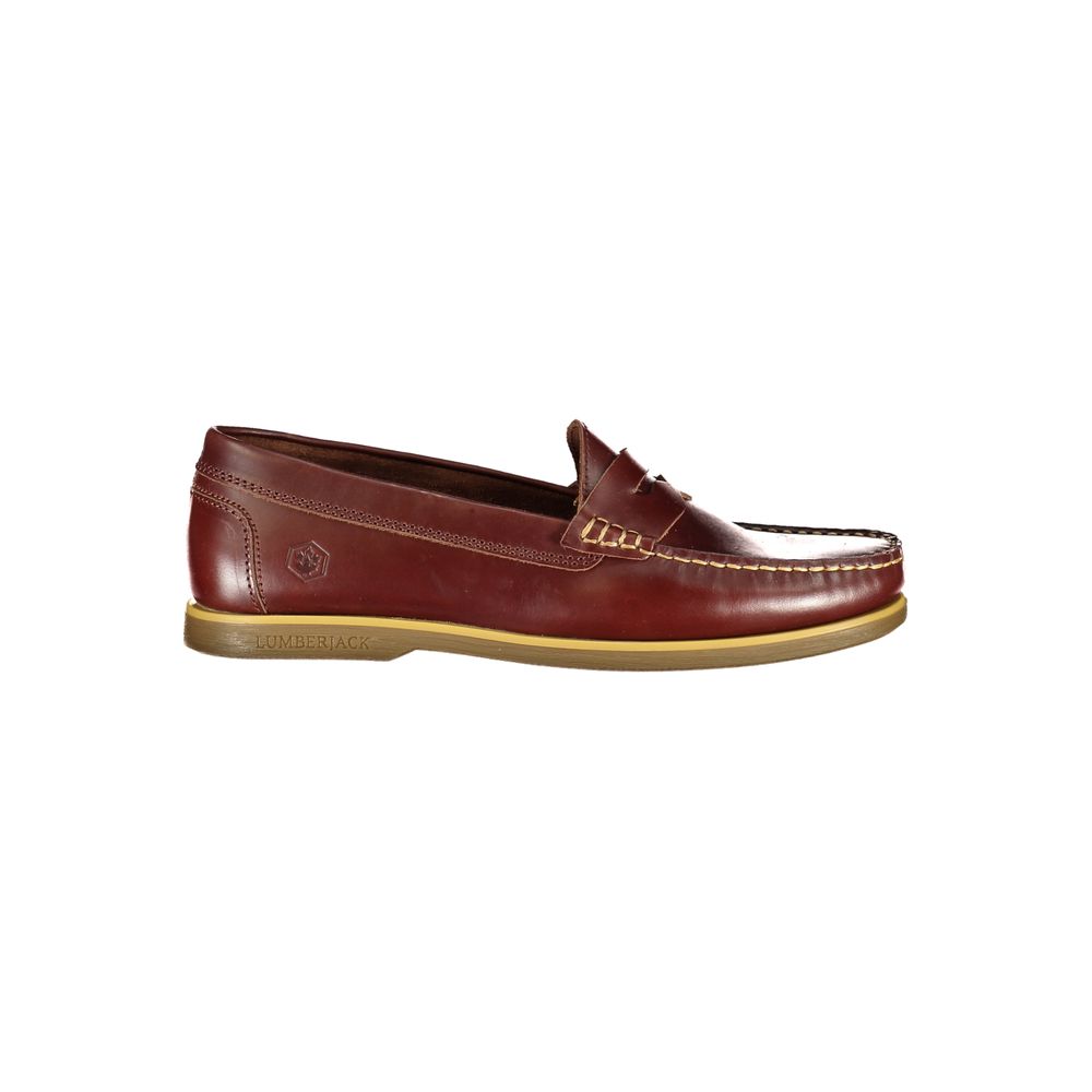 Lumberjack Marrone Leather Men Boat Shoe - ClickThatClicks 