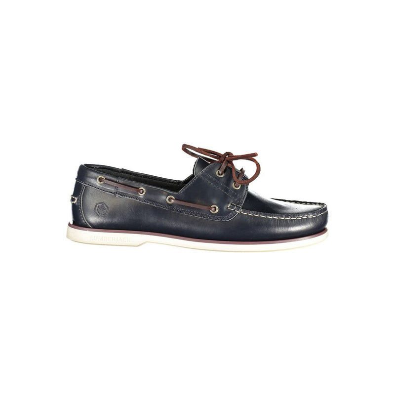 Lumberjack Blue Leather Men ClassicShoe - ClickThatClicks 