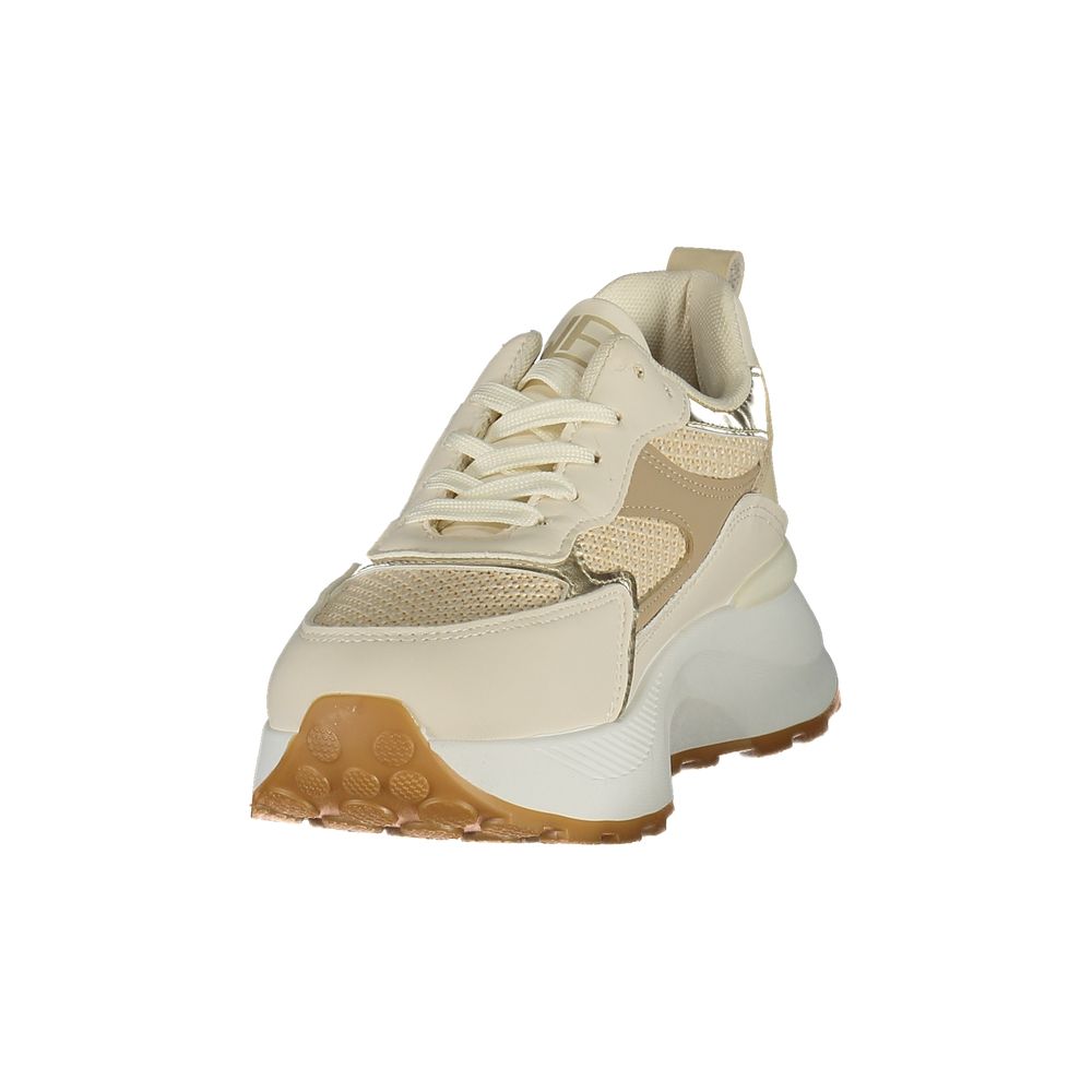 Laura Biagiotti Beige Polyester Athletic Sneakers - ClickThatClicks 