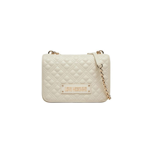 Love Moschino Beige Polyethylene Handbag - ClickThatClicks 