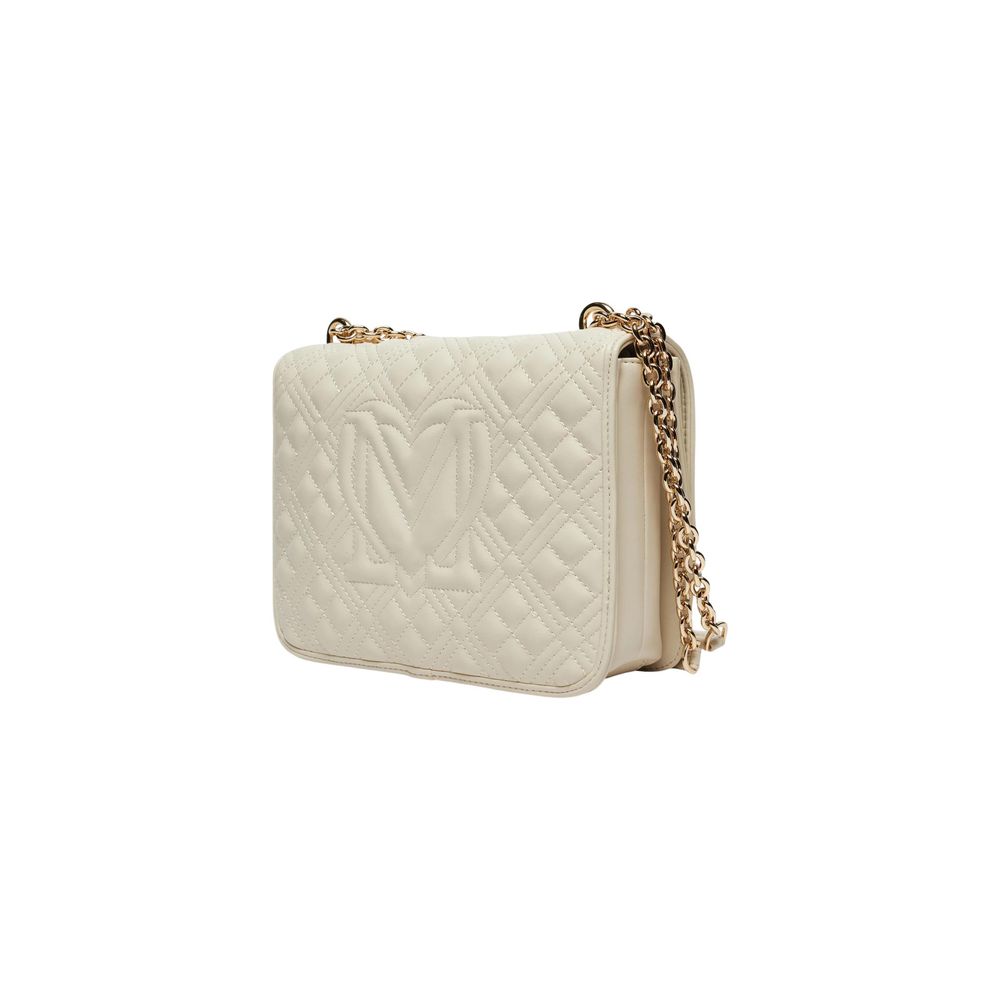 Love Moschino Beige Polyethylene Handbag - ClickThatClicks 