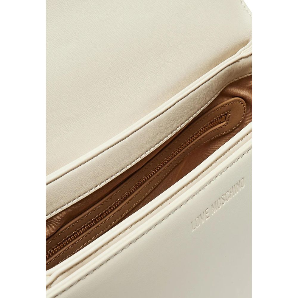 Love Moschino Beige Polyethylene Handbag - ClickThatClicks 