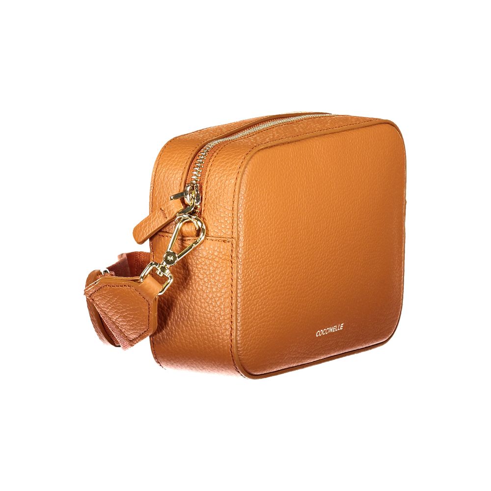 Coccinelle Arancione Leather Women Handbag - ClickThatClicks 