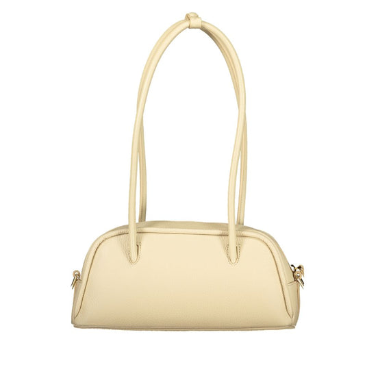 Coccinelle Beige Leather Women Handbag - ClickThatClicks 