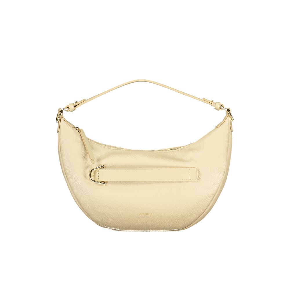 Coccinelle Beige Leather Women Handbag - ClickThatClicks 