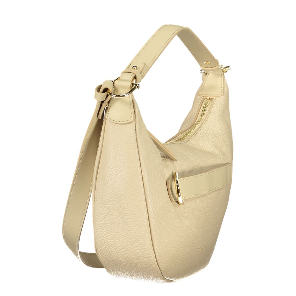 Coccinelle Beige Leather Women Handbag - ClickThatClicks 