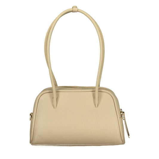 Coccinelle Beige Leather Women Handbag - ClickThatClicks 