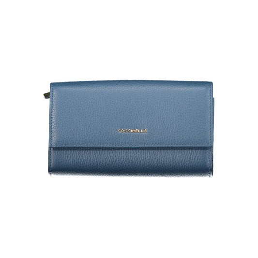 Coccinelle Blue Leather Women Wallet - ClickThatClicks 