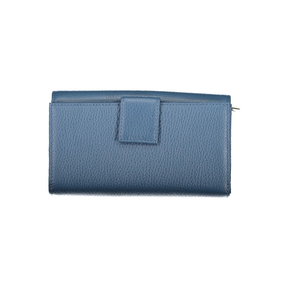 Coccinelle Blue Leather Women Wallet - ClickThatClicks 