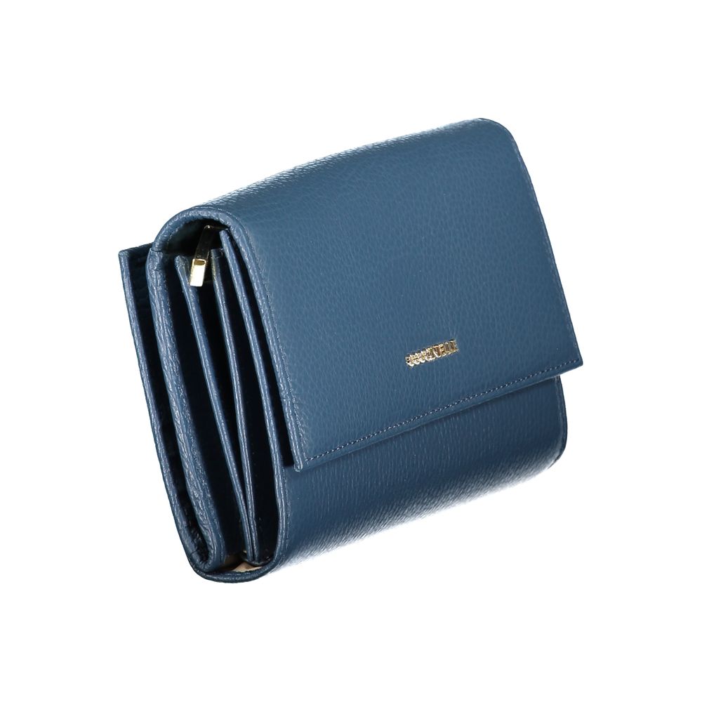 Coccinelle Blue Leather Women Wallet - ClickThatClicks 