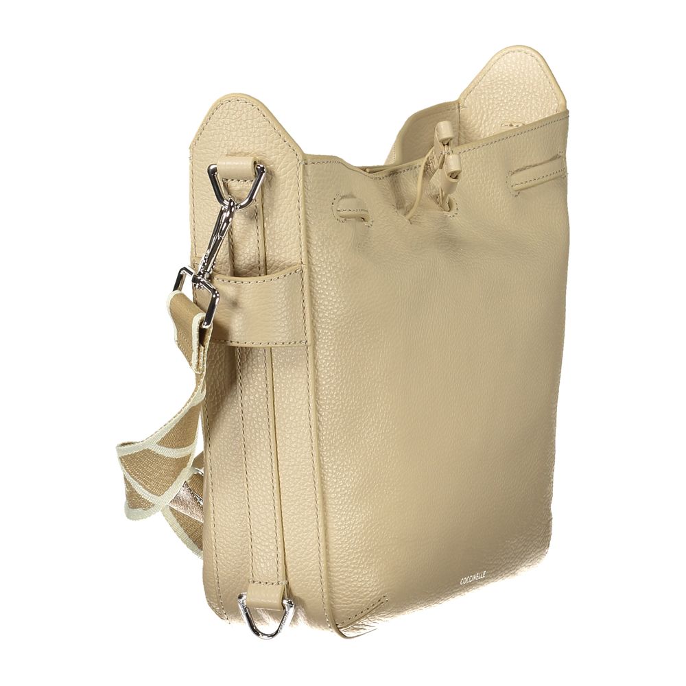 Coccinelle Beige Pelle Women's Handbag - ClickThatClicks 