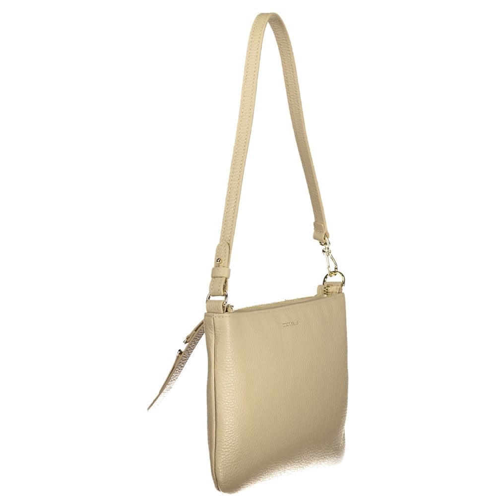 Coccinelle Beige Pelle Women Handbag - ClickThatClicks 