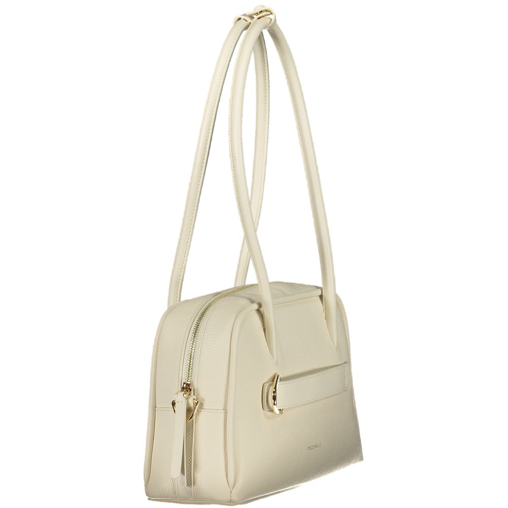 Coccinelle Bianco Pelle Women Handbag - ClickThatClicks 