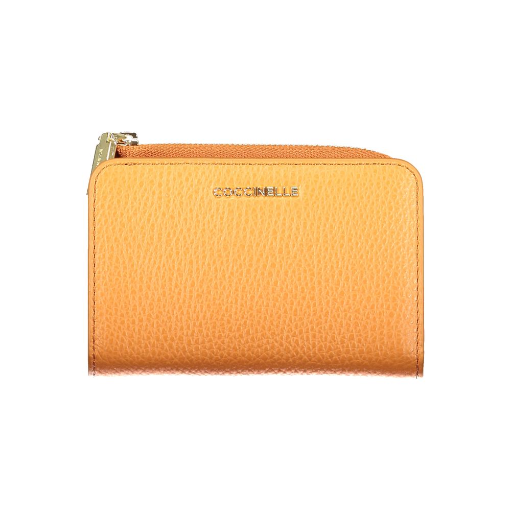 Coccinelle Arancione Leather Women Wallet - ClickThatClicks 
