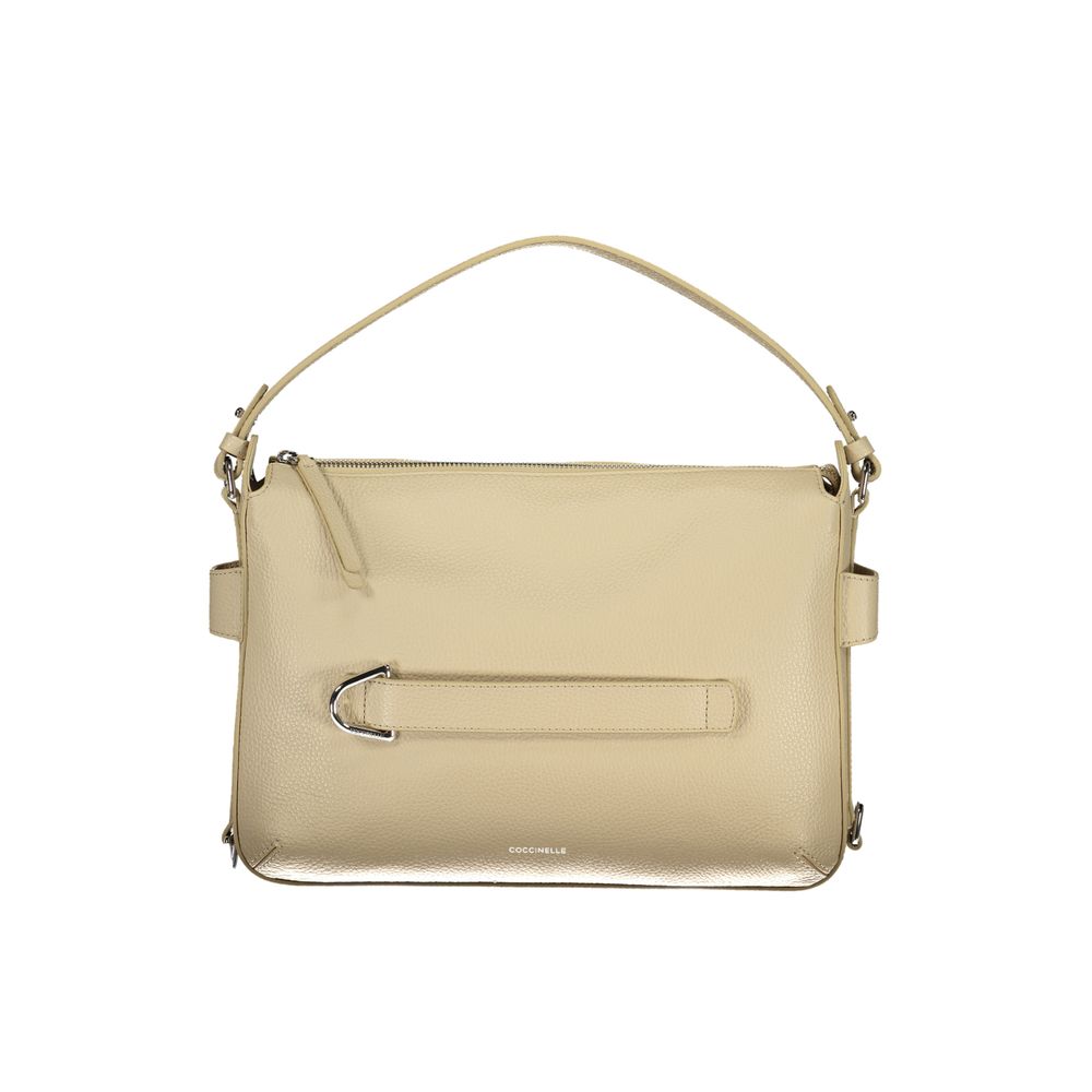 Coccinelle Beige Leather Women Handbag - ClickThatClicks 