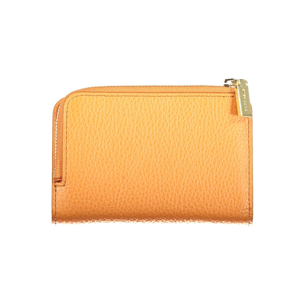 Coccinelle Arancione Leather Women Wallet - ClickThatClicks 