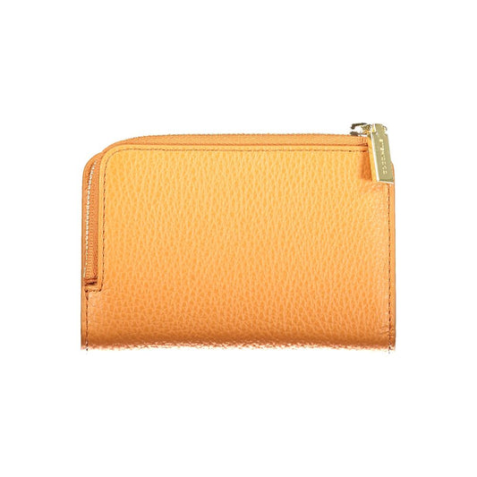 Coccinelle Arancione Leather Women Wallet - ClickThatClicks 