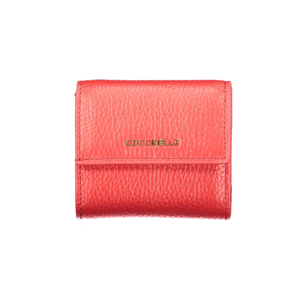 Coccinelle Rosso Leather Women Wallet - ClickThatClicks 