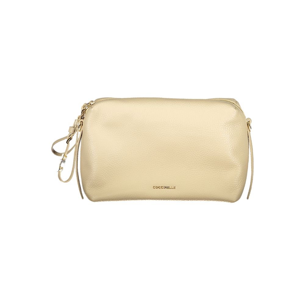 Coccinelle Beige Leather Women Handbag - ClickThatClicks 