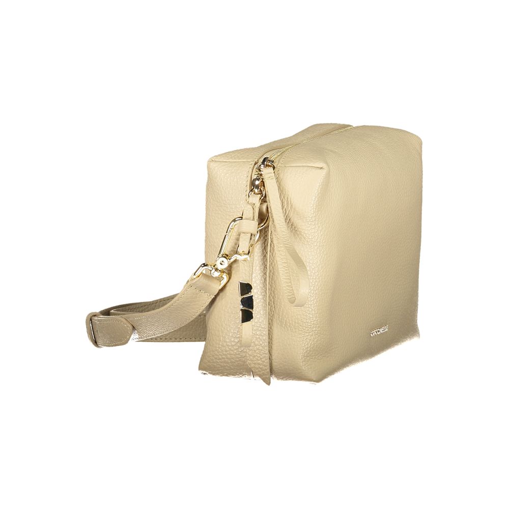 Coccinelle Beige Leather Women Handbag - ClickThatClicks 