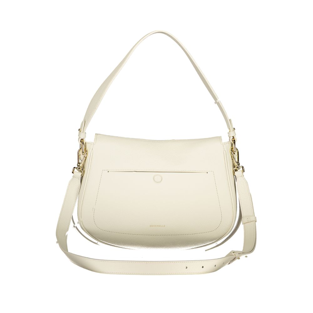 Coccinelle Bianco Pelle Women Handbag - ClickThatClicks 