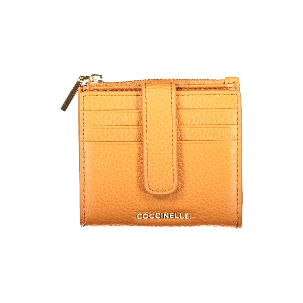 Coccinelle Arancione Leather Women Wallet - ClickThatClicks 